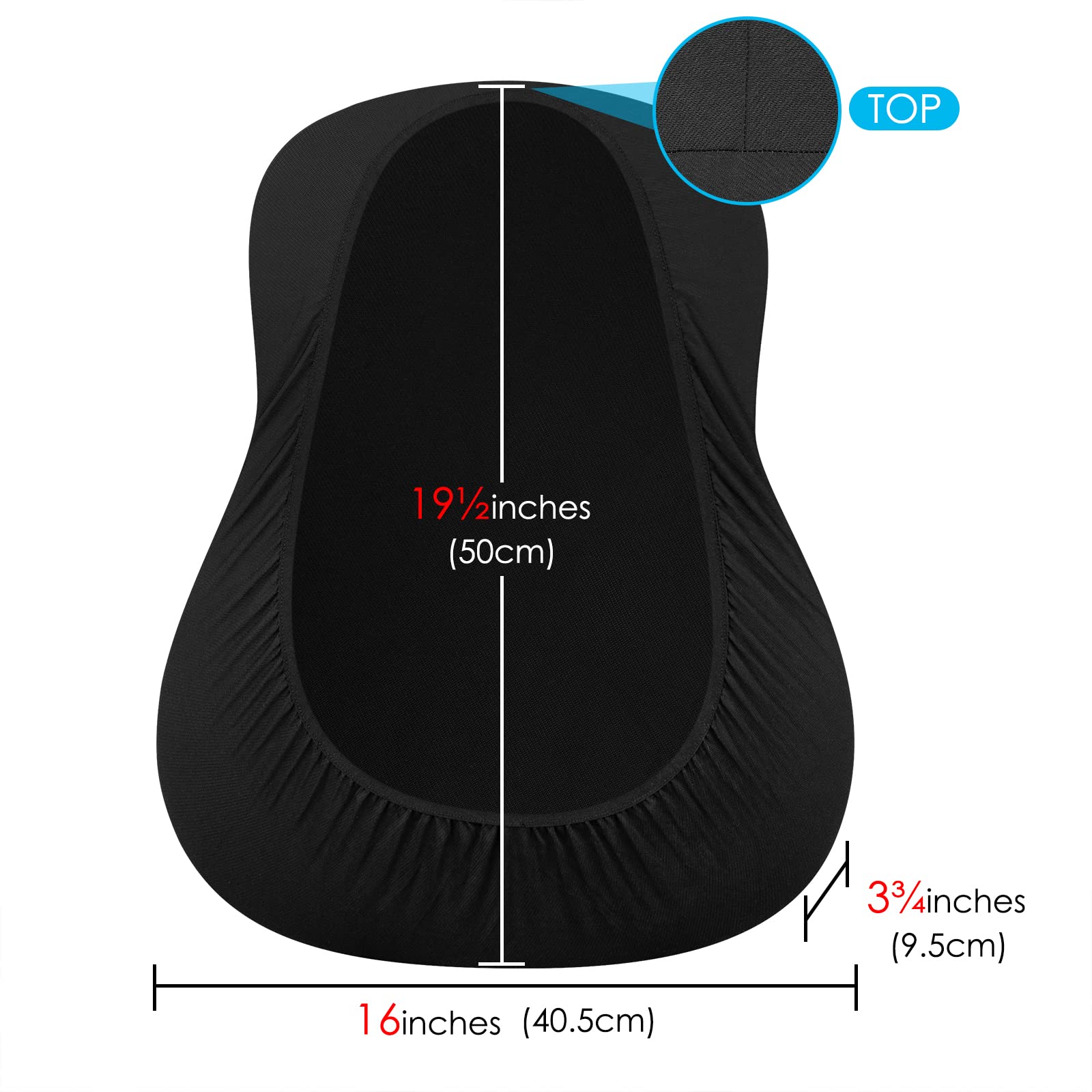 Musiin Premium Black Dust Cover for Acoustic and Bass Guitars - Tailored Protection compatible with Fender Gibson Martin Taylor